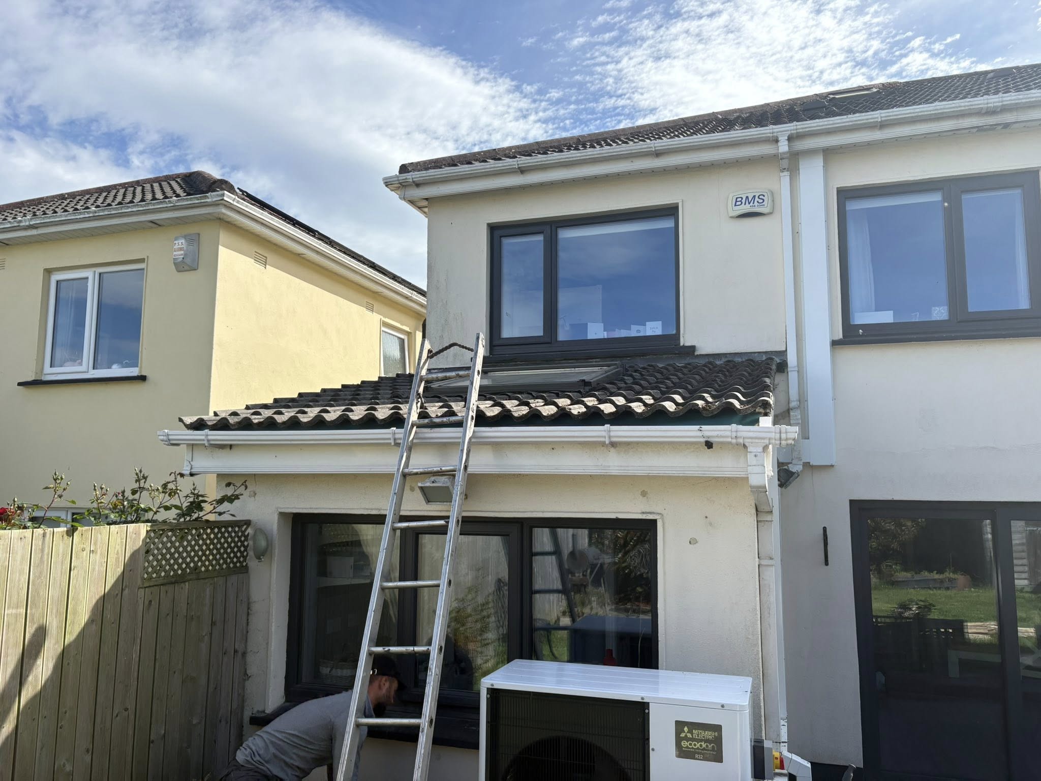Completed tile roof and skylight repair in Dublin